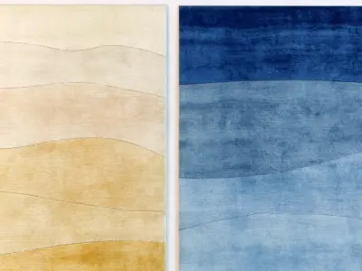 Carpet three different rugs 3D model