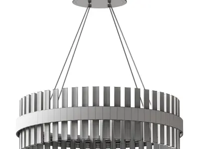 Suspended LED Chandelier Smart Halos Innovation Style Gold Color 3D model purchase