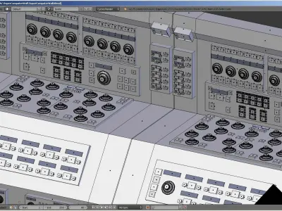 Computer Retro Super Machine PBR Electronics Sci Fi Prop Machine Low-poly 3D model