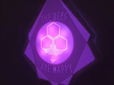 The bees are happy wall decoration 3D print model