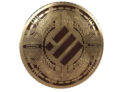 Binance USD Coin v5 001 Low-poly 3D model