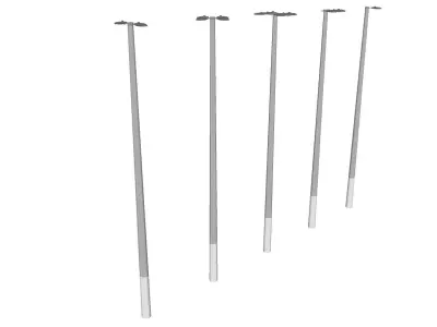 Concrete Lamp Post - Light Pole - Street Light - Group 06 3D model