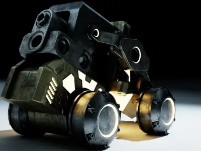 sci-fi vehicle 3D model by Abbadon-Abyss - PBR