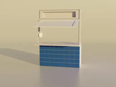 Coffeeshop Streetfood 3D model