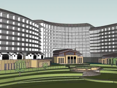 vacation spot-Resort-Fashion Leisure Hotel-0136 3D model