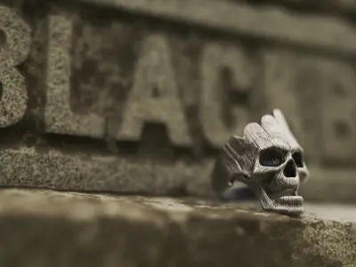 Ring Wooden Skull 1 3D print model