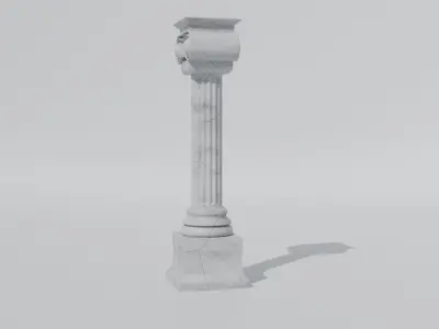 Classical Ionic Column - Game Ready PBR 3D Model Low-poly 3D model