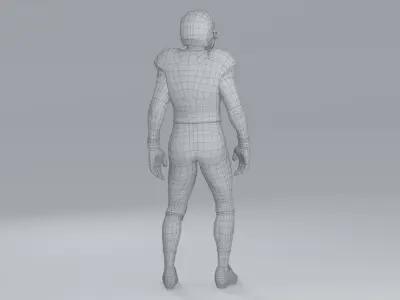  White American Football Player CG Standard Licence 