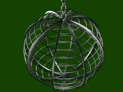 Metal Cage Free low-poly 3D model