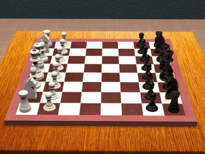 The Chess board  3D model