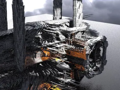 Energy Spiral Fusion Core relays Kit bash 3D model
