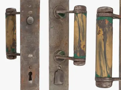 Bakelite Doorknob Low-poly 3D model