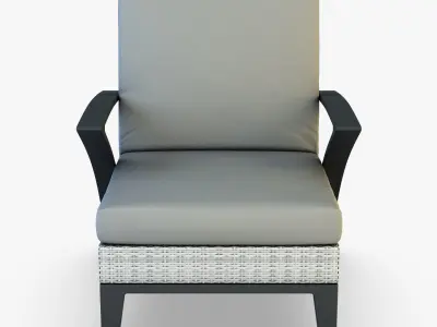 Rexus armchair white 3D model