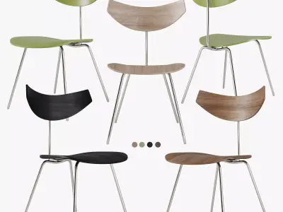 Vitra dining chair 3D model