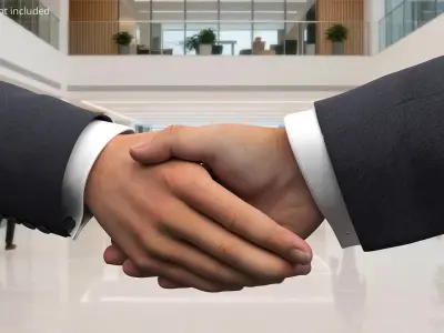  Realistic Male Arms with Sleeves Rigged For Maya 