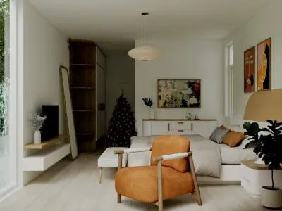 Scandinavian Design 1 Low-poly 3D model