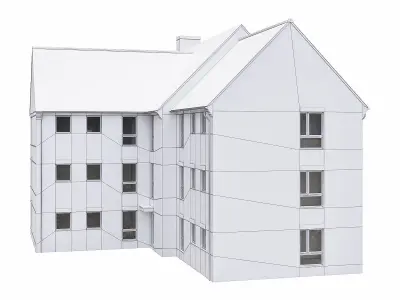 Neighborhood Houses P36 Low-poly 3D model