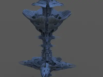 Lily Dish city 1 3D model