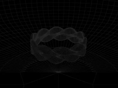 RING---United Braids Low-poly 3D model