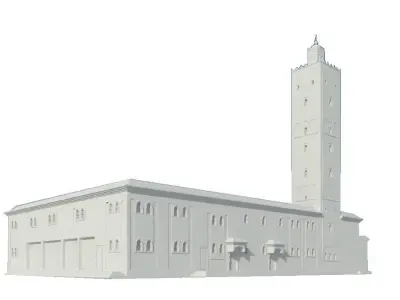 Mosque 3D Exterior 3D model