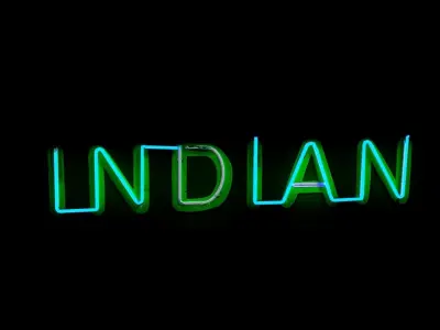 PBR Neon Sign Pack City Urban Environment Elements Prop Grunge Low-poly 3D model