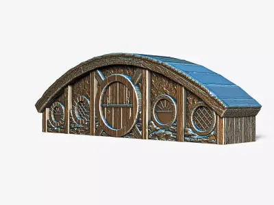 Hobbit House Facade 2 RoZ 3D print model
