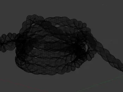 Rope Pile Low-poly 3D model