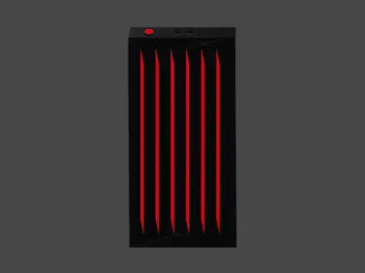 Low Poly Empty PC case  Free low-poly 3D model