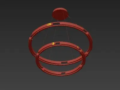 Chandelier circular led pendant light 3D model purchase