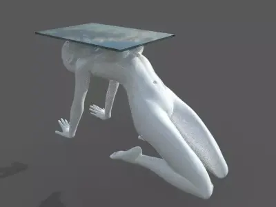 modern living room tea table female style 3d model 3D model