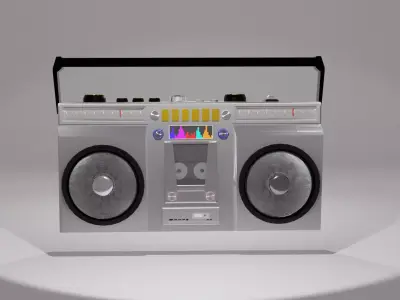 Vintage Radio 3D model