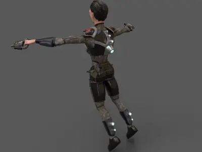 SOLDIER- FIRST ASSAULT TEAM Low-poly 3D model