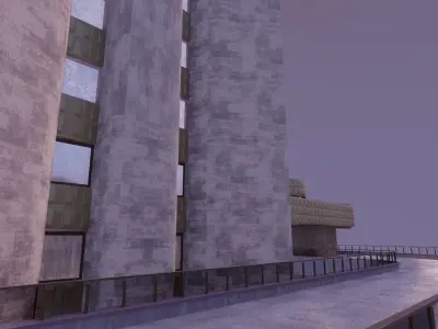 Hotel Kazakhstan 3d model 3D model