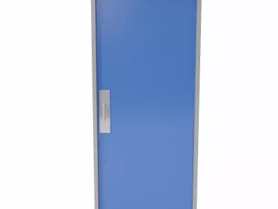 Store room door   Low-poly 3D model