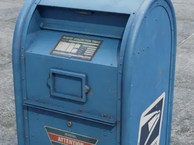 Mailbox  -  UDIM - 2K Textures 3D model