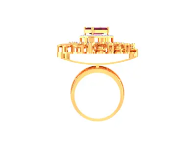 Women Ring  Render 3dm STL OBJ FBX Details 3D print model 306