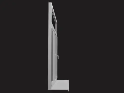 PVC window Low-poly 3D model
