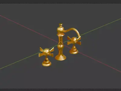 Faucets for interior design 3D model