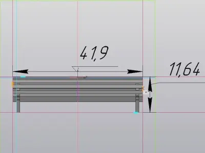 Bench Scale model 1 43 3D print model