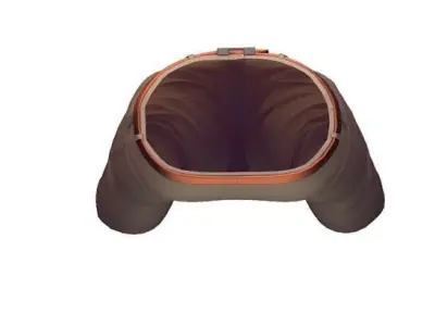 Brown Pants - Denim Trousers - Beige Jeans - Casual Wear Clothes 3D model