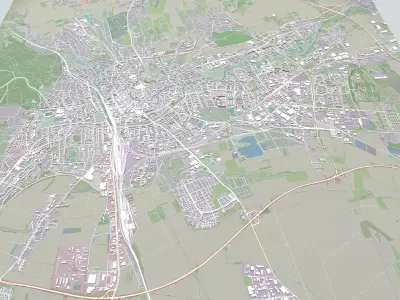 Cityscape Erfurt Germany 3D model