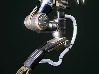 Cyber Robotic Arm Prop Low-poly 3D model