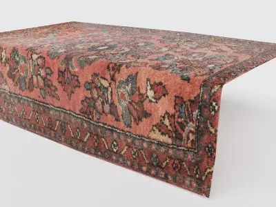 blanket old fabric er1 Low-poly 3D model