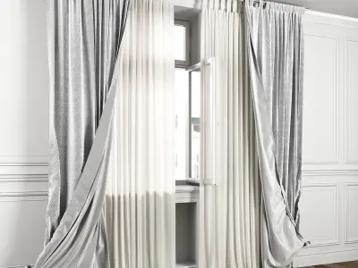 Curtain Set 489C 3D model