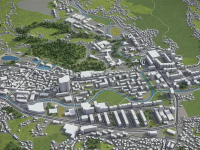 Tulza  Low-poly 3D model