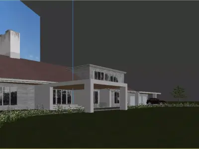 American-style villa 3D model