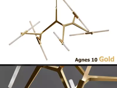 Delight Collection Agnes 10 gold 3D model