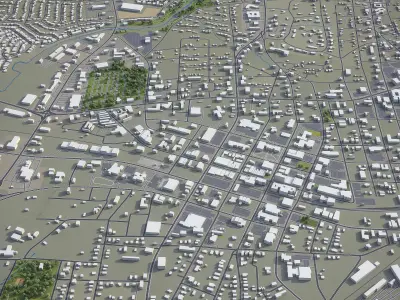 Longview  Low-poly 3D model