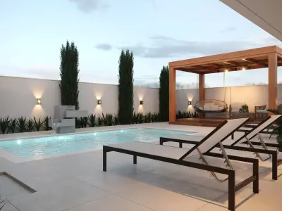 Modern leisure area 3D model