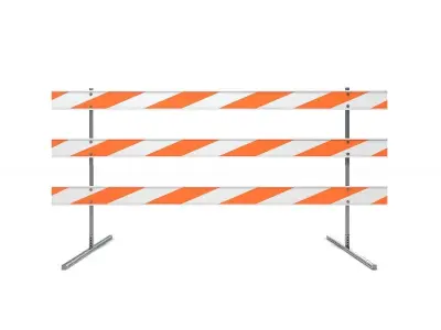 Steel Barricade 02 3D model